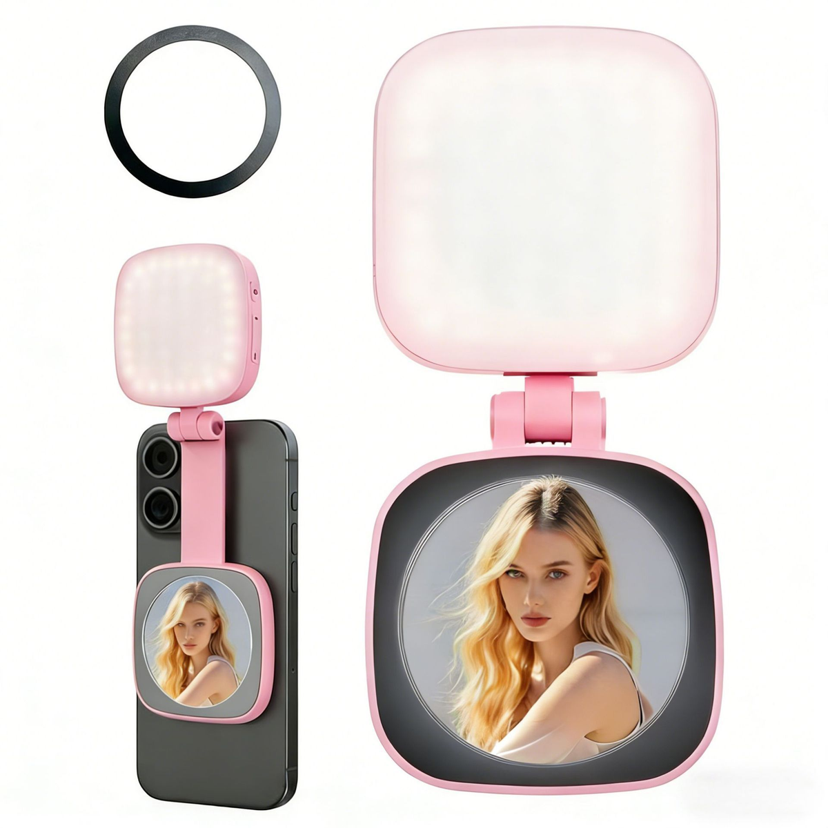360° Magnetic Phone Selfie & Video Fill Light