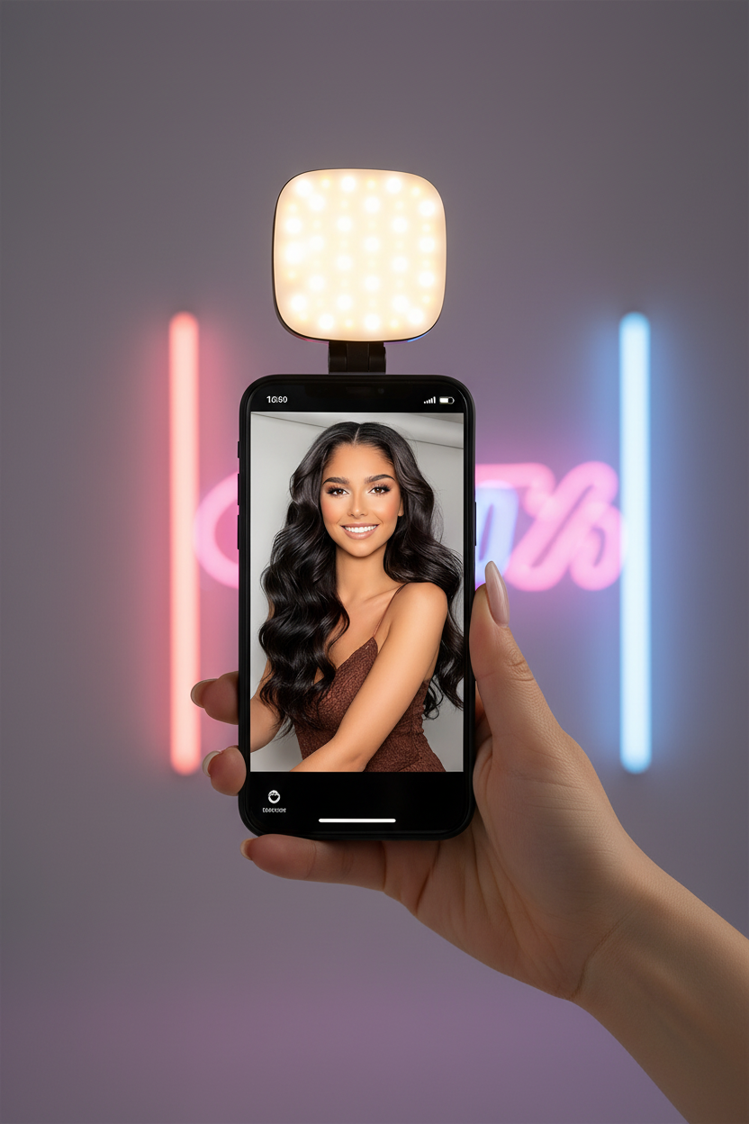 360° Magnetic Phone Selfie & Video Fill Light