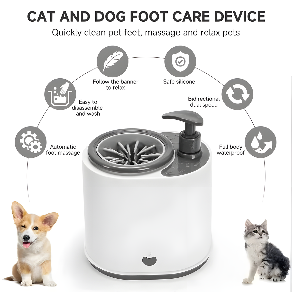 Automatic Electric Pet Paw Washer Cup