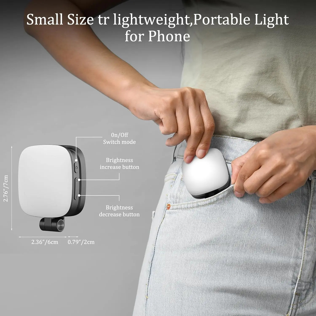 360° Magnetic Phone Selfie & Video Fill Light