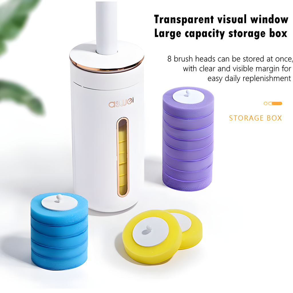 Wall-Mounted Disposable Toilet Brush System